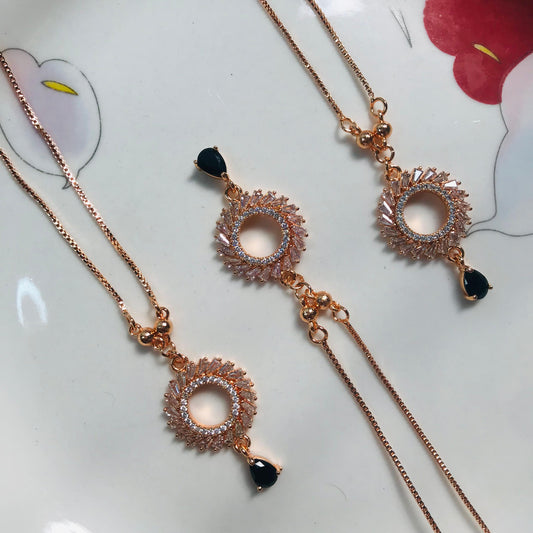 Gold Radiance Pendant with Teardrop Charm ✨